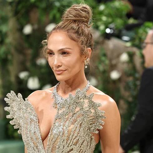 Jennifer Lopez Goes Sheer on 2024 Met Gala Red Carpet Without Husband Ben Affleck: Photos