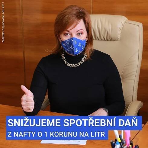 Alena Schillerová - Instagram statusy související s agendou Ministerstva financí 211
