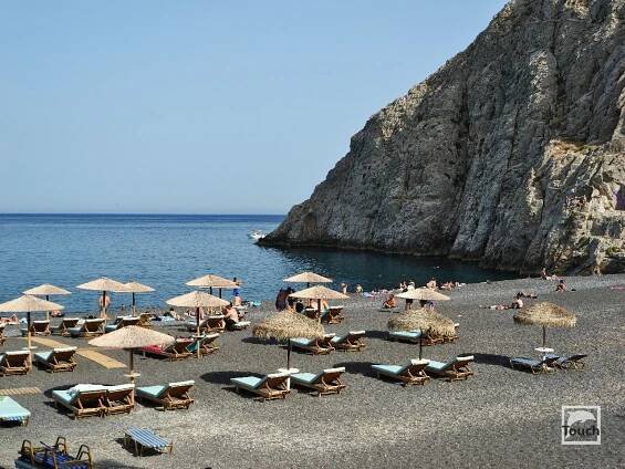 Kamari - pláž - Santorini