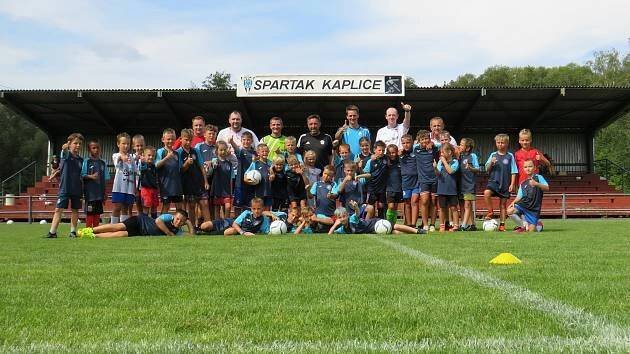 Mladí fotbalisté si užívali vydařený kemp Spartaku Kaplice
