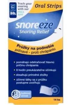 Pomůcka proti chrápání a spánkové apnoe Snoreeze Pásky na patro proti chrápání 14 ks