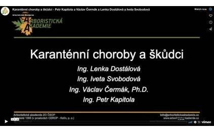 Karanténní choroby a škůdci Petr Kapitola a Václav Čermák a Lenka Dostálová a Iveta Svobodová