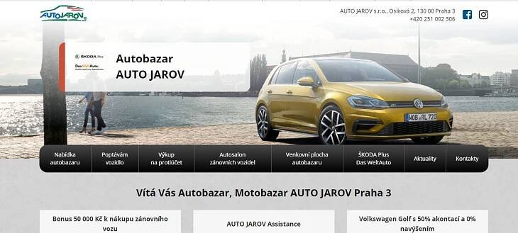 AUTOBAZAR - AUTO JAROV - OJETÉ VOZY