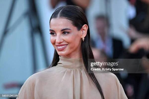 Francesca Chillemi attends a red carpet for the Kineo Prize Award 2023 at the 80th Venice International Film Festival on September 02, 2023 in...