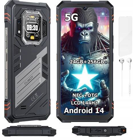Smartphone CUBOT KING KONG STAR 2 24/256GB DUAL 5G PANCERNY IP69K VOJENSKÝ