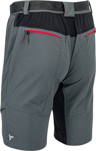 Cyklistické kalhoty MTB Silvini  RANGO MP1616 šedá-červená vel.4XL
