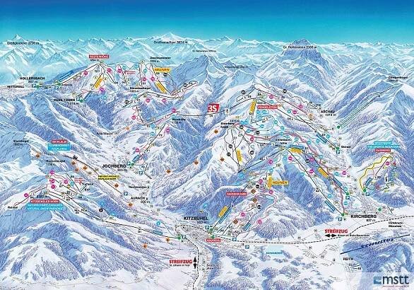 Kitzbühel - Mittersill ski map