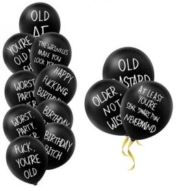 10 pcs black birthday funny balloons abus main 0