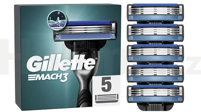 Gillette Mach3 náhradní hlavice 5 ks