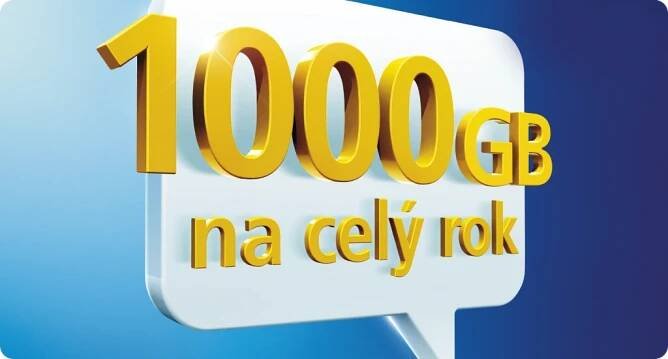 Roční datové připojení 1000 GB