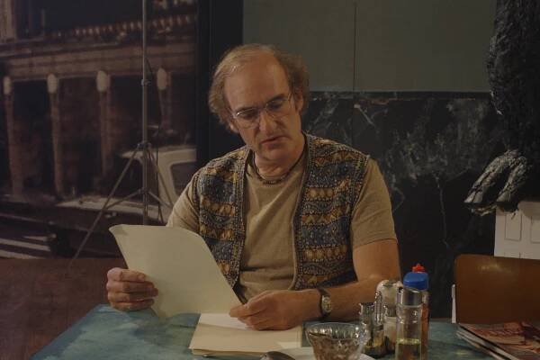 Michel Vuillermoz sur le set de L Enfant caché