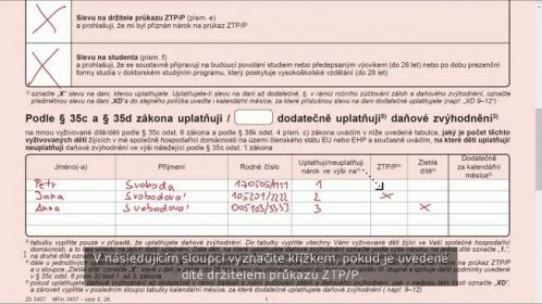 Prohlášení poplatníka daně z příjmu fyz. osob pro 2019, ČR