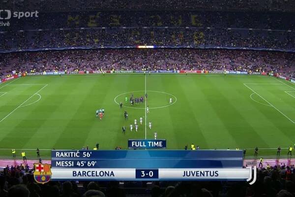 Sestřih utkání FC Barcelona - Juventus