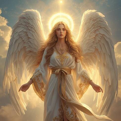 Lucid_Origin_A_majestic_angel_with_large_white_feathered_wings_3