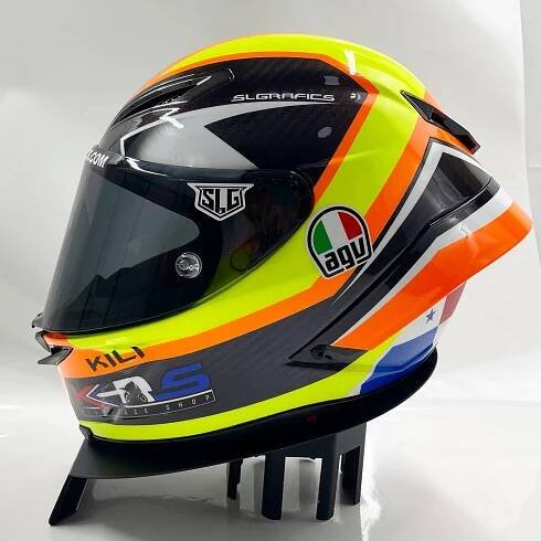 Shoei NXR "DJ" - SLGrafics - Helmet design, Helmet painting & Racing design