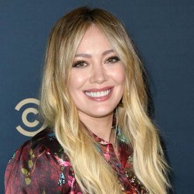Hilary Duff Created the Coolest Holographic Eye Look to Wear With Her Face Mask — See the Photos