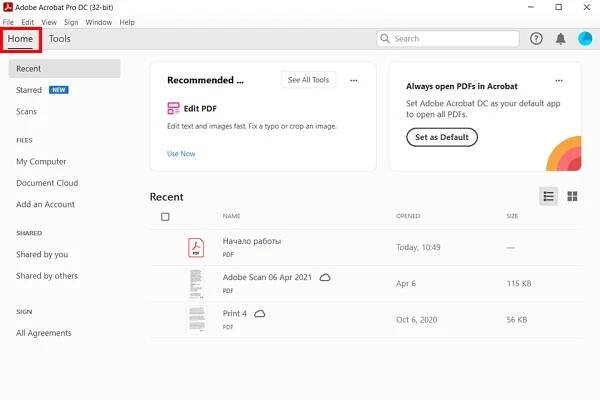 adobe acrobat pro dc review interface