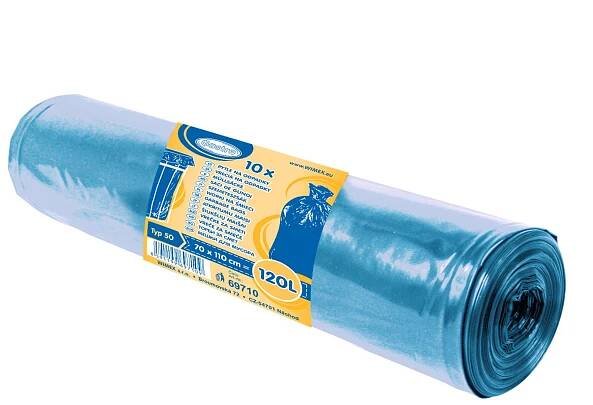 WIMEX Pytle na odpadky modré 120 l 10 ks od 30 Kč