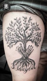 strom života tetování tetování stromu života se stopami baby