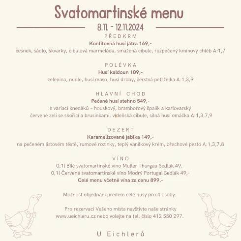 Chystáte se na svatomartinské menu? Přinášíme několik tipů, kam na něj vyrazit - eDěčínsko.cz