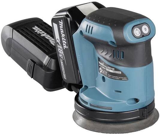 Makita DBO180Z akumulátorová excentrická bruska bez akumulátoru, bez nabíječky 18 V Ø 125 mm