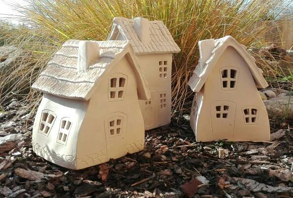 Handmade Clay Houses on Rocks
