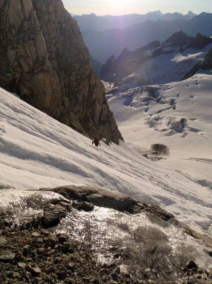 Aiguille d´Argentière (3902m) – kuloár Barbey, II/AD 50˚, 800m - Alpské výstupy - Las Cumbres