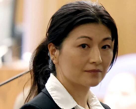 Yue "Emily" Yu appears before Judge Jonathan Fish for her arraignment in Orange County Superior Court in Santa Ana, California.