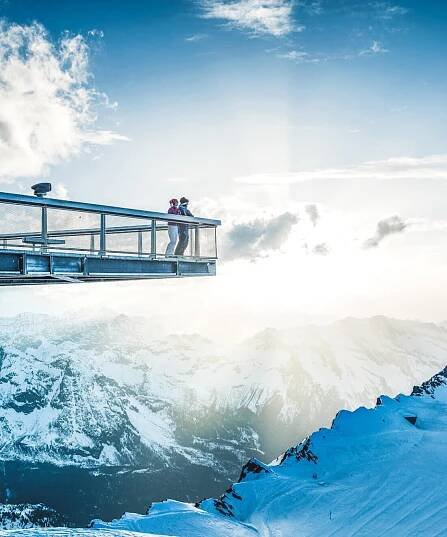 Aussichtsplattform am Kitzsteinhorn Gletscher