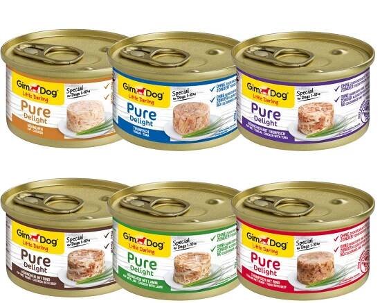 GimDog Little Darling Pure Delight variace chutí, 12 x 85 g