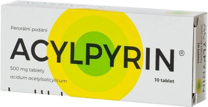 Acylpyrin 500 mg, 10 tablet