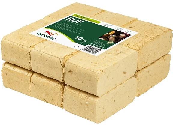 BIOMAC Ruf brikety cihla měkké dřeviny 10 kg od 74 Kč