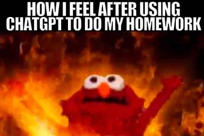 chatgpt homework meme