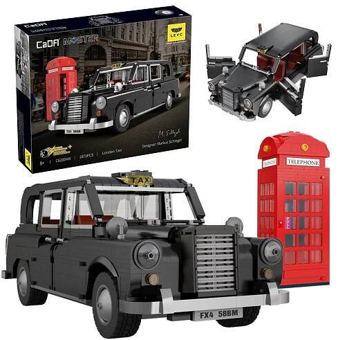 Stavebnice CaDa - LEVC auto London Taxi London 1871 dílků 1:12. - Děti