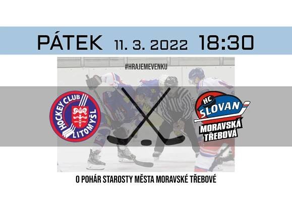 Slovan čeká druhý venkovní zápas v řadě, tentokrát na ledě Litomyšle – HC Slovan Moravská Třebová
