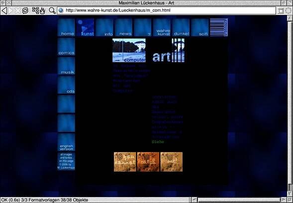 News about creative activities of Maximilian Lückenhaus