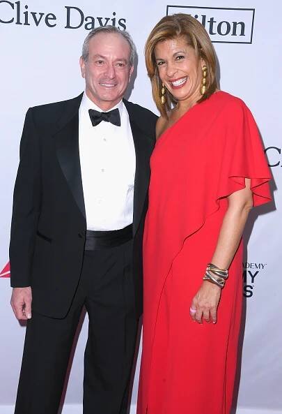 Financier Joel Schiffman (L) and journalist Hoda Kotb attend the Clive Davis and Recording Academy Pre-GRAMMY Gala and GRAMMY Salute to Industry Icons Honoring Jay-Z