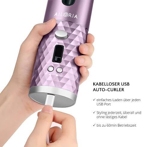 REVOLUTIONNE Wireless auto-curler
