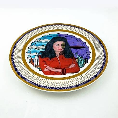 Diana - V - Large Fine China Plate - #0774