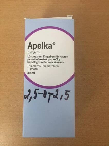 APELKA-Thiamazol-hypertyreóza koček