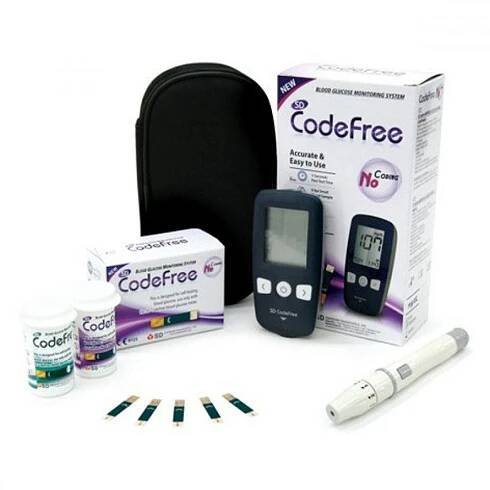 SD Biosensor Akční SET - Glukometr SD CODEFREE + 50 proužků