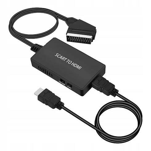 ADAPTÉR PŘEVODNÍKU SCART NA HDMI EURO AV PAL NTSC VYLEPŠENÁ VERZE S KABELEM