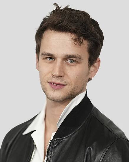 Brandon Flynn at the premiere of "Feud: Capote vs. The Swans" held at MOMA on January 23, 2024 in New York City.