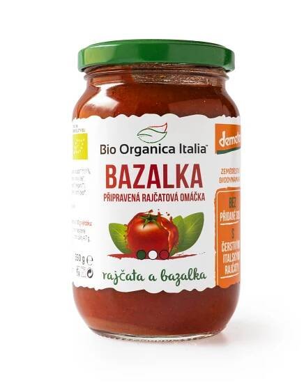 Omáčka rajčatová s bazalkou 350 g BIO   BIO ORGANICA ITALIA