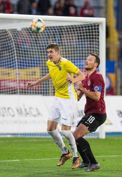 Fotbalové utkání třetího kola MOL Cupu mezi FC Vysočina Jihlava a AC Sparta Praha.