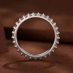 Pandora styl jemný prsten s moissanitovým diamantem - MSR028, Vyjádřete svůj vlastní styl.