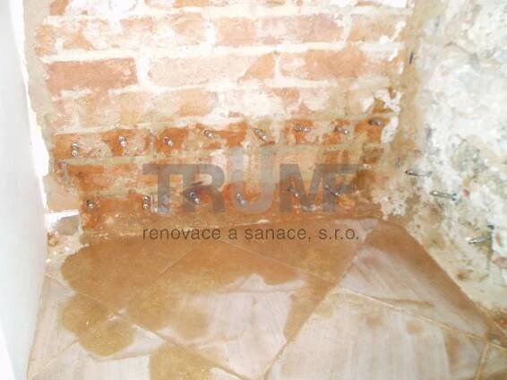 Chemická injektáž zdiva, sanace a izolace zdiva proti vlhkosti