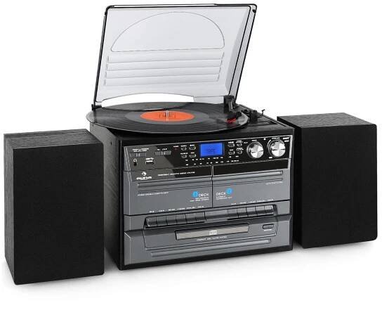 Auna TC-386WE, magnetofon, CD, gramofon, USB
