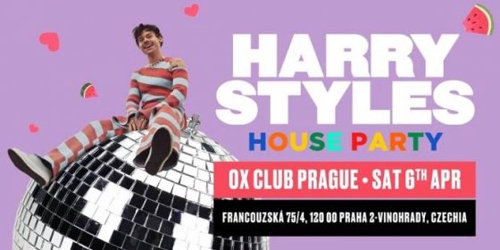 Harry Styles House Party Is Coming To Prague! tickets on Saturday 6 Apr