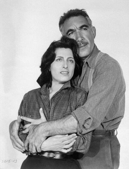 Anthony Quinn And Anna Magnani In A Scene From The Movie &Amp;Quot;Wild Is The Wind.&Amp;Quot; (1965